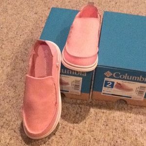 Columbia youth slip ons.